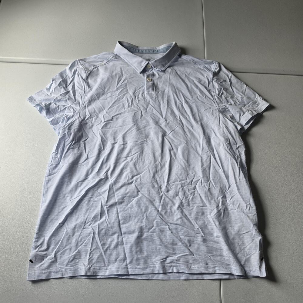Rhone Polo Shirt Mens 2XL Blue Fine Italian Fabric Performance Casual Golf